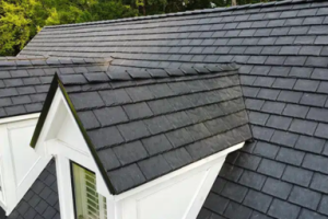black slate roofing