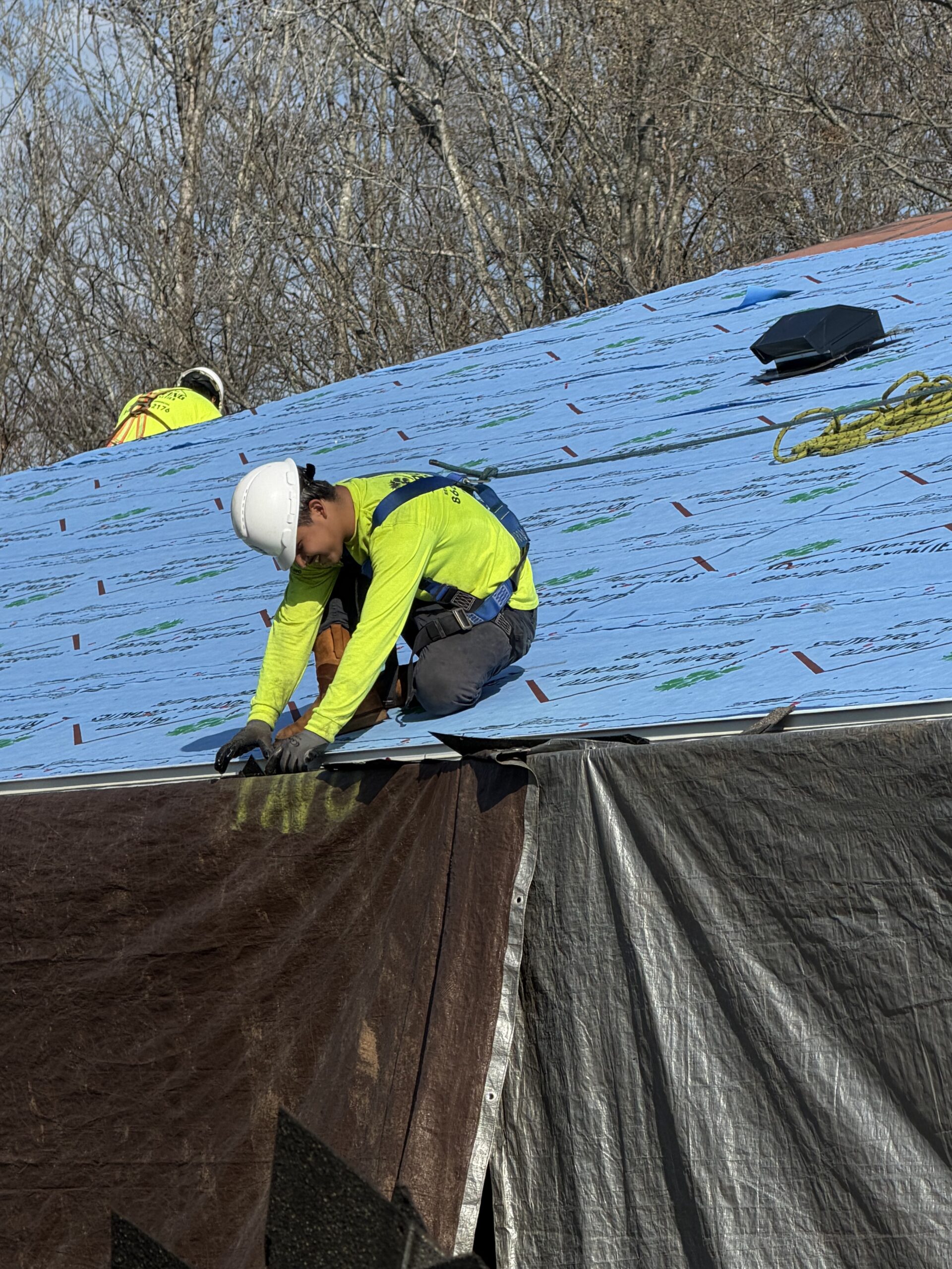 Licensed roofer from Palmetto Roofing Specialties